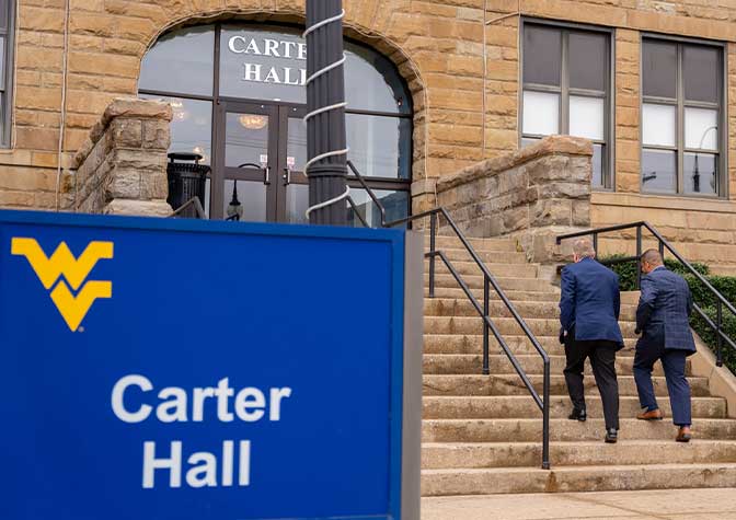 Carter Hall Sign on WVU Tech campus