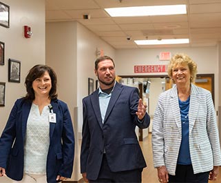 Group of people in a hospital