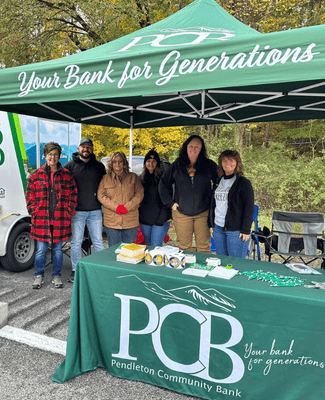 group of PCB employees at Bridge Day