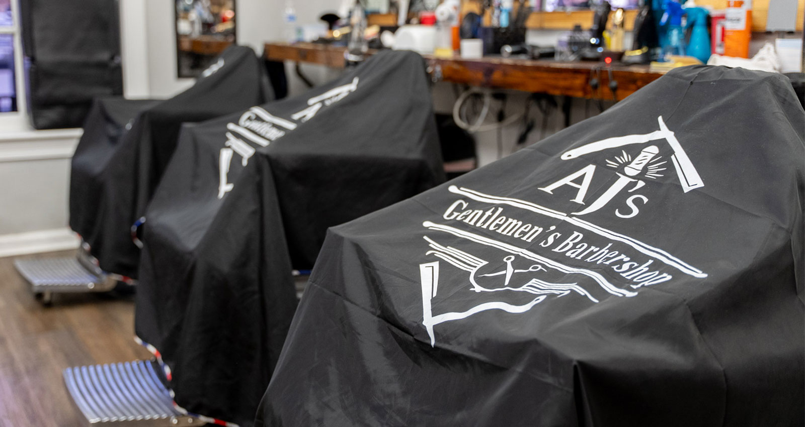 inside of barbershop