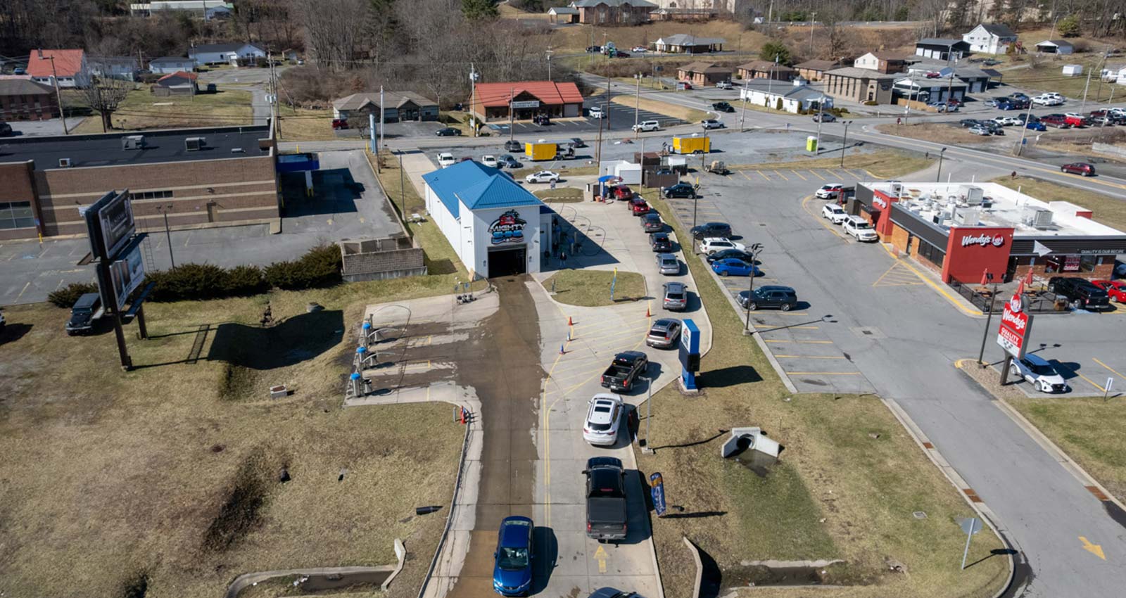 Aerial view of Mighty Shine Express
