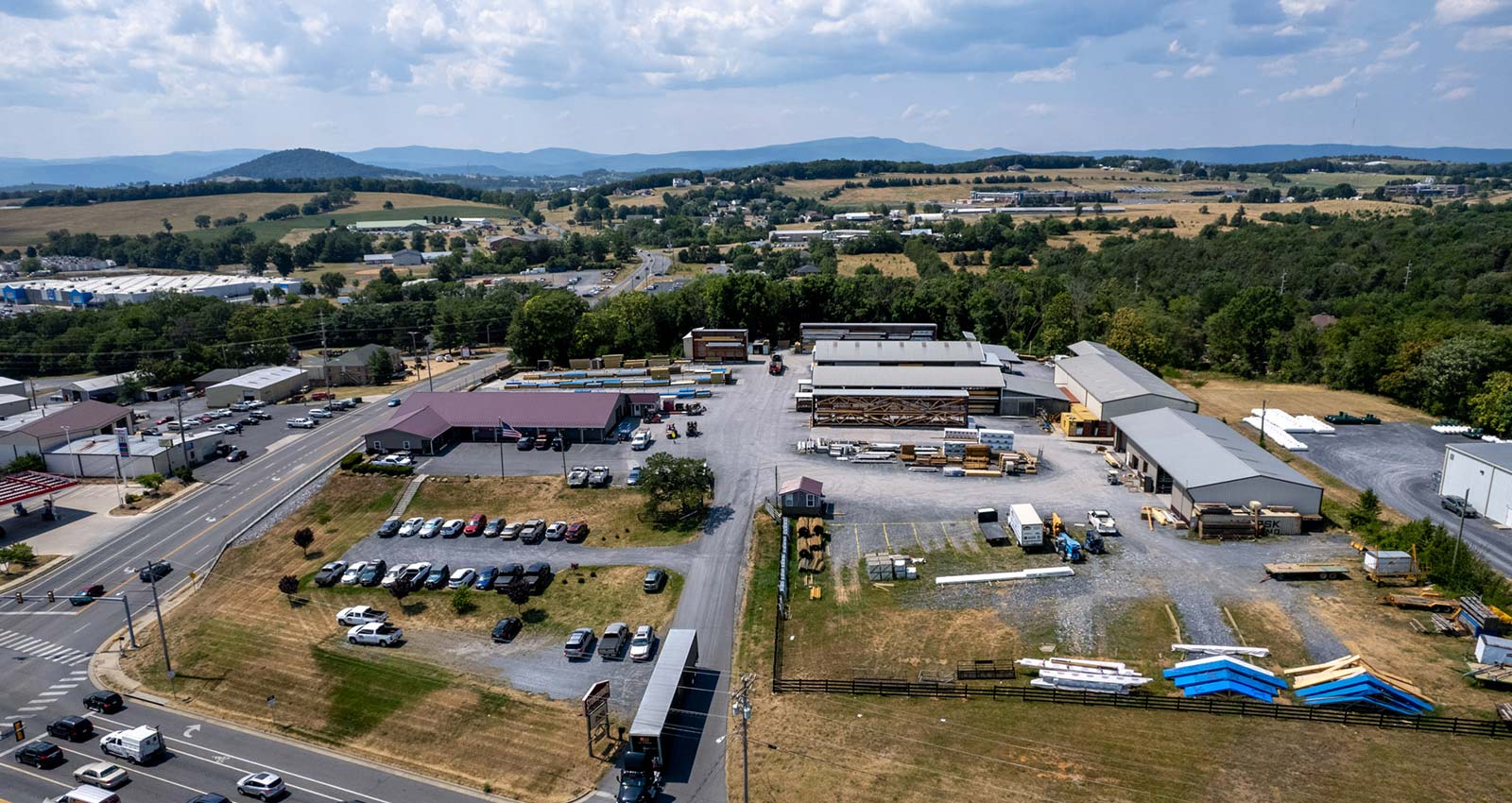 Aerial view of Stoneburner building